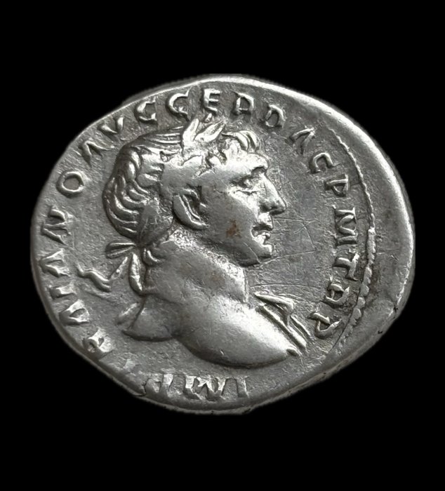 Romarriket. Trajan (AD 98-117). Denarius Rome - Roma Nicéphore  (Ingen mindstepris)