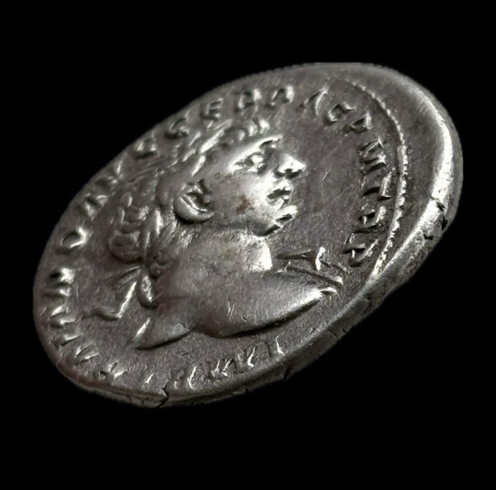 Romarriket. Trajan (AD 98-117). Denarius Rome - Roma Nicéphore  (Ingen mindstepris)