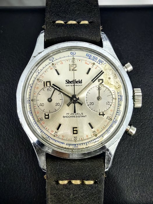 sheffield - chronograph Venüs 210 - Ingen mindstepris - Mænd - 1950-1959