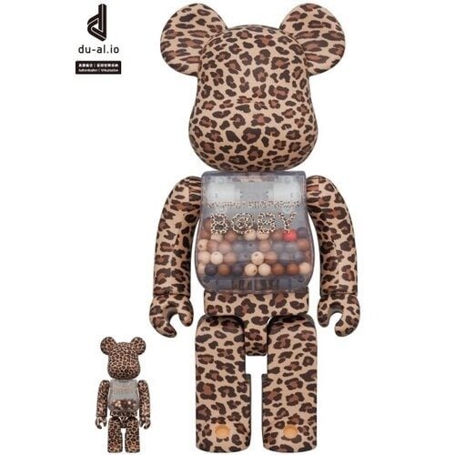 Medicom Toy Be@rbrick - 400%  100% Bearbrick set - My First Bearbrick Baby (Leopard)