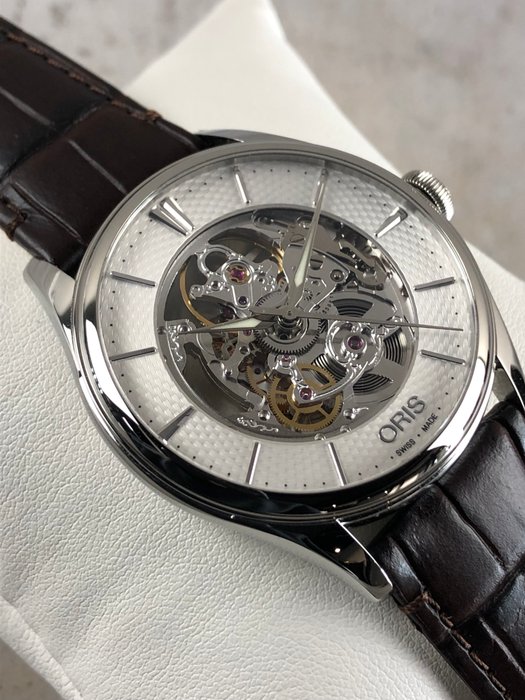 Oris - Artelier Translucent Skeleton Automatic - 01 734 7721 4051-07 5 21 65FC - Mænd - 2011-nu