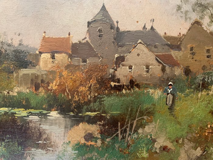 Eugene Galien-Laloue (1854-1941) (attributed to), Attributed to - Paysage rural