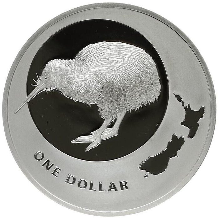 New Zealand. 1 Dollar 2009 "Kiwi", 1 Oz (.999)  (Ingen mindstepris)