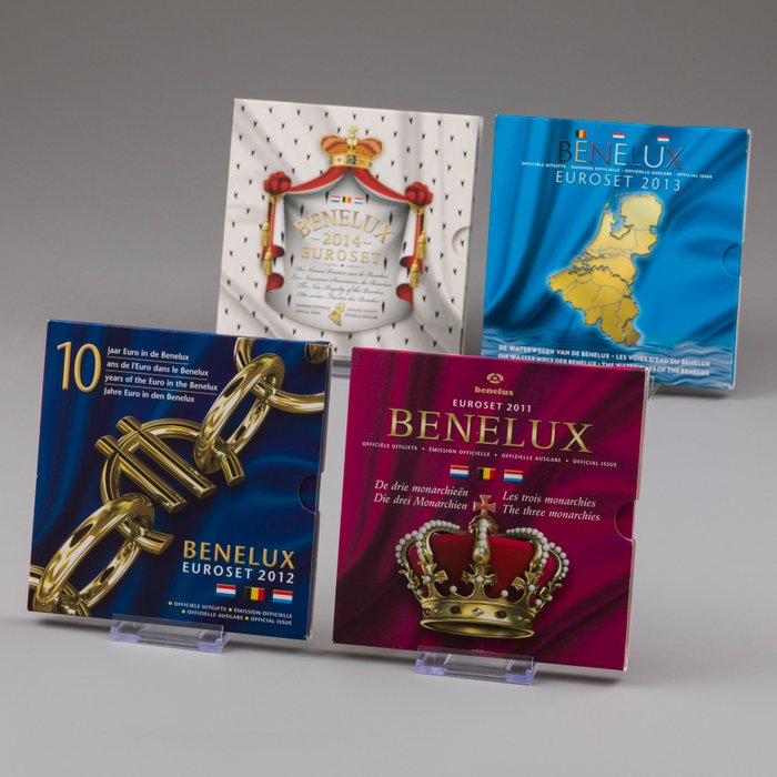 Benelux. BeNeLux set 2011/2014 (4 stuks)  (Ingen mindstepris)