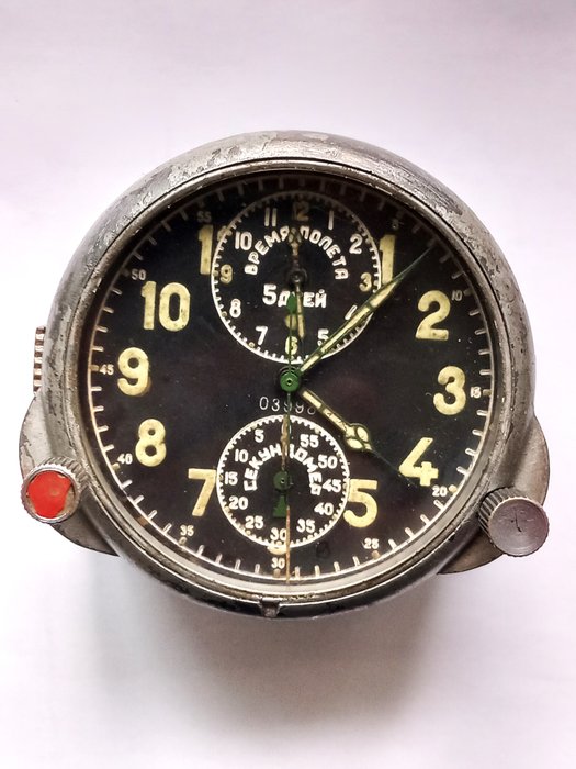 Ur - Chronograph MIG 29 Air Force URSS - Rusia -   Aluminium - 1940-1950