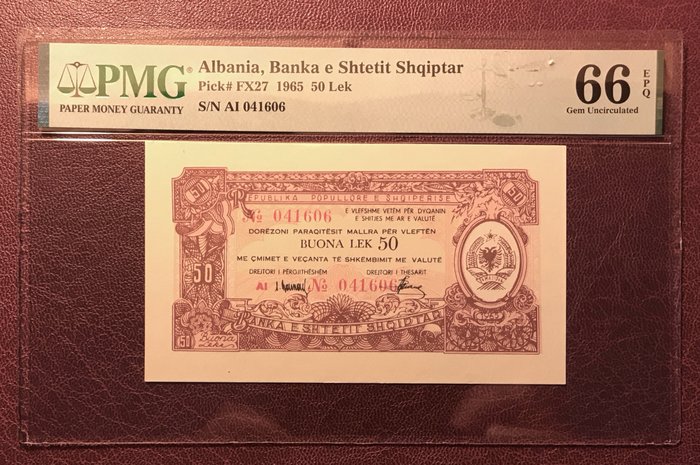 Albanien. - 50 Lek 1965 - Pick FX27  (Ingen mindstepris)