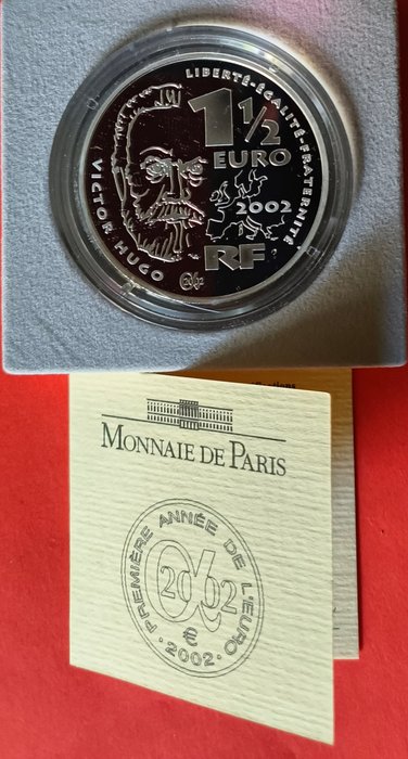 Frankrig. 1 1/2 Euro 2002 "Pinocchio" Proof  (Ingen mindstepris)