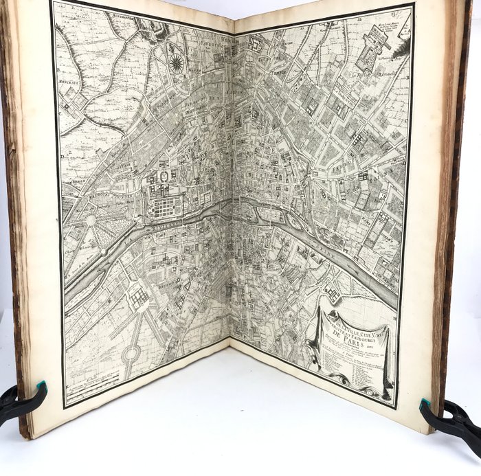 La Caille - Description de la ville et des fauxbourgs de Paris en vingt planches - 1714