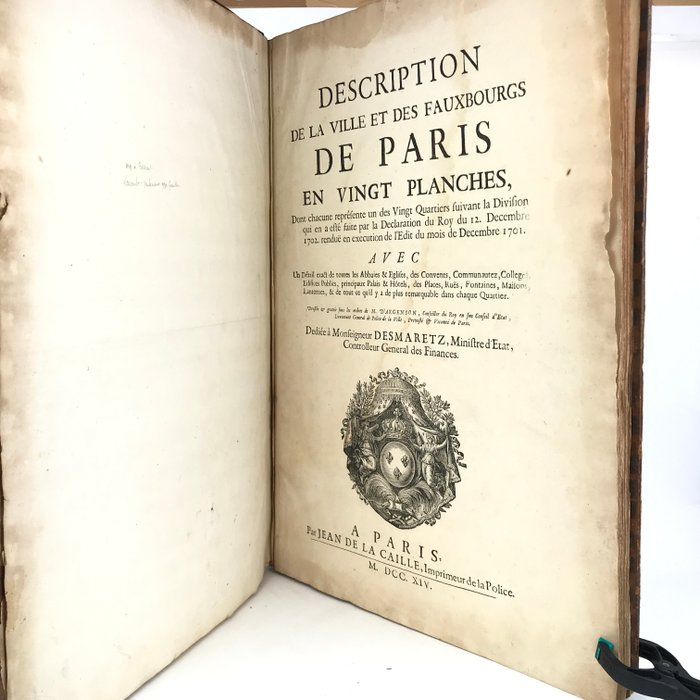 La Caille - Description de la ville et des fauxbourgs de Paris en vingt planches - 1714