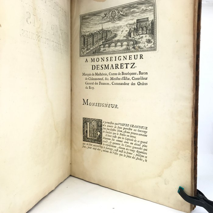 La Caille - Description de la ville et des fauxbourgs de Paris en vingt planches - 1714