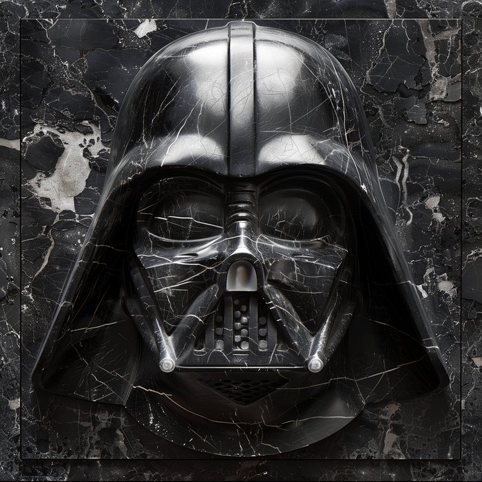 Artxlife - Black Marble Vader Relief [XXL]