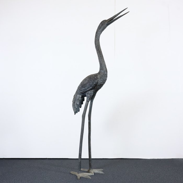 A Pair of Crane Statues - Statue Metal - Japan