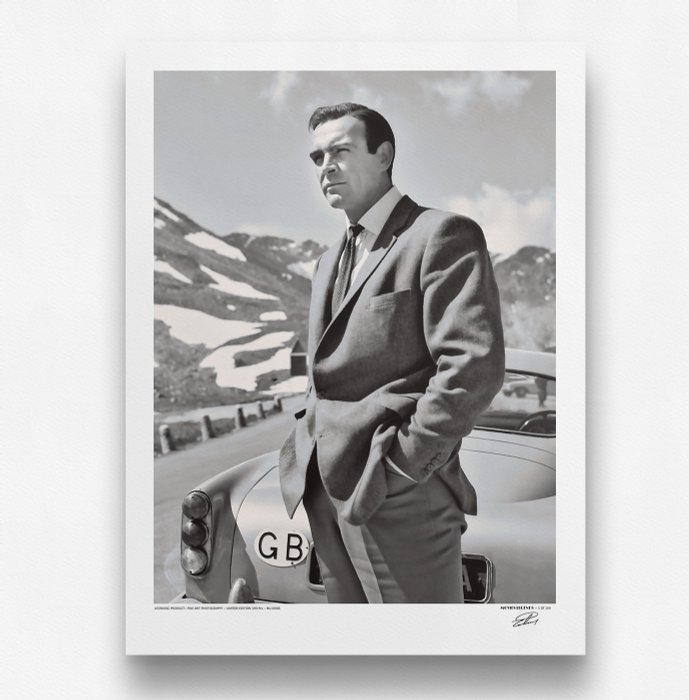 James Bond 007 -  Sean Connery - Memories Collection - Luxury XXXL Fine Art Photography - ! 80x60 cm ! - Limited Edition Nr 01 of 100 - Serial ML10086