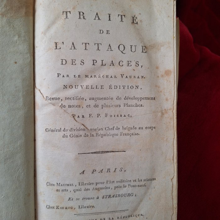 Vauban - Traité de l'attaque des places - 1794