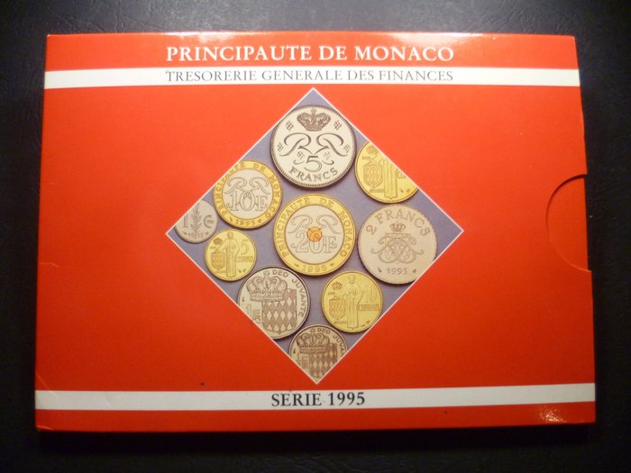 Monaco. Mint Set (BU) 1995 Rainier III  (Ingen mindstepris)