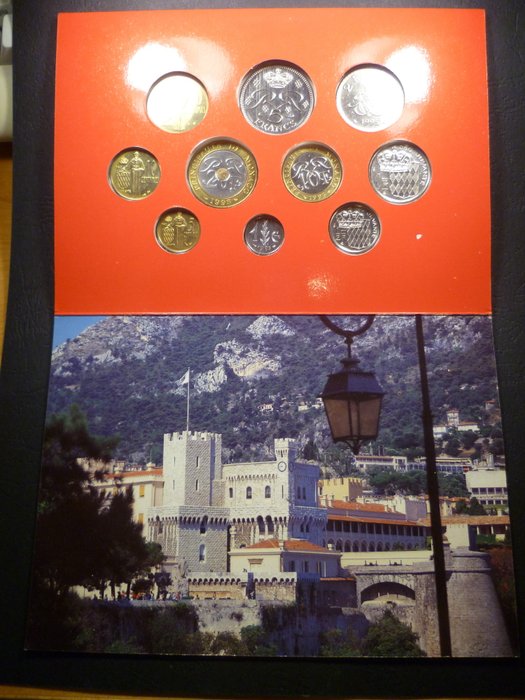 Monaco. Mint Set (BU) 1995 Rainier III  (Ingen mindstepris)