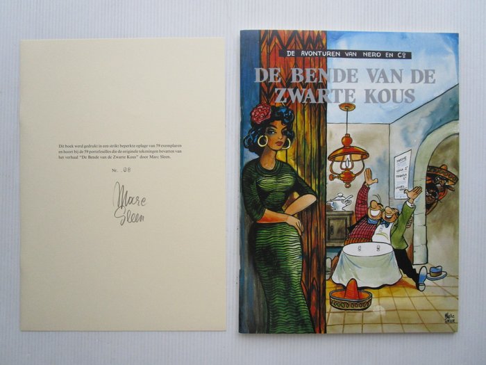 Nero 10 - De bende van de zwarte kous - met gesigneerd certificaat - 1 Album - Begrænset og nummereret udgave - 1992