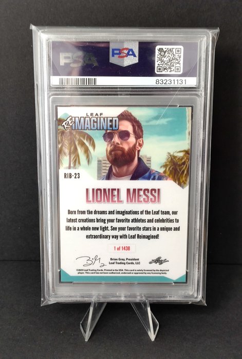 2023 Leaf Reimagined Lionel Messi #RIB23 PSA 9 - 1 Graded card