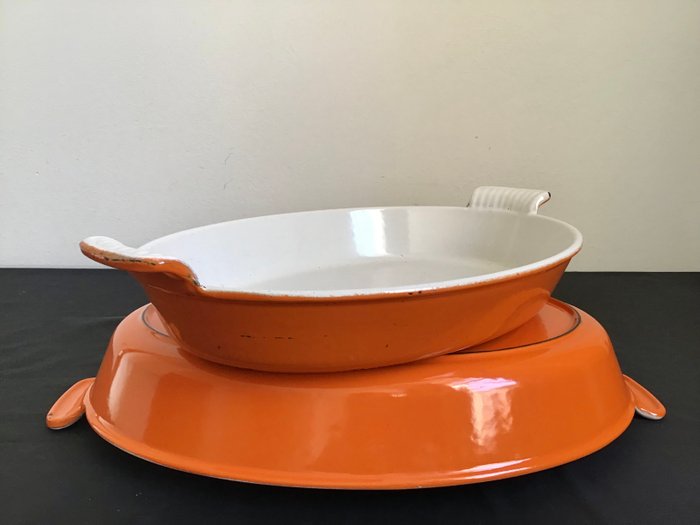 Le Creuset  Cousances - Ovnfad (2) - Orange emaljeret støbejern