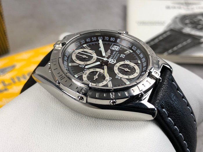 Breitling - Longitude GMT Chronograph Automatic - Ingen mindstepris - A20348 - Mænd - 2000-2010