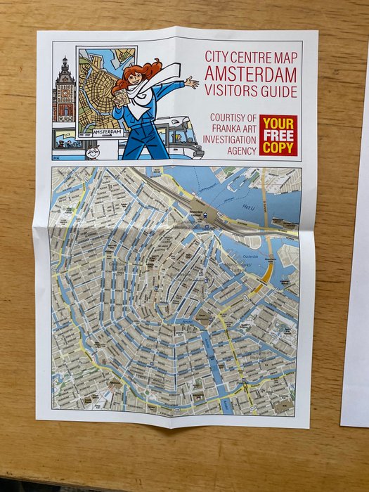 Franka - Origineel + Inkleuring Plattegrond Amsterdam (Grand Adventure #3) - 3 Original + flyer - 2022