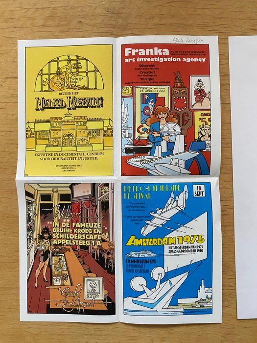 Franka - Origineel + Inkleuring Plattegrond Amsterdam (Grand Adventure #3) - 3 Original + flyer - 2022