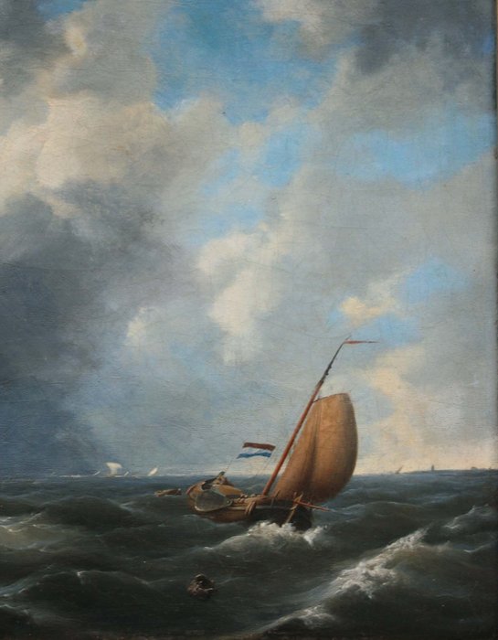 Johannes Hermanus Koekkoek (Dutch, 1778 - 1851) - Shipping in the perilous water