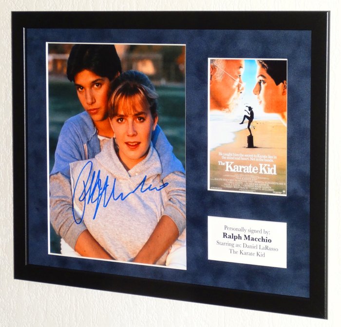 Karate Kid, the - Ralph Macchio (Daniel LaRusso, The Karate Kid) Premium Framed, signed, + Certificate of Authenticity