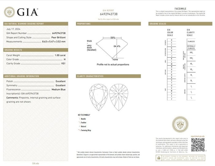 Øreringe - 18 kraat Rosaguld -  2.00ct. tw. Diamant (Natur)