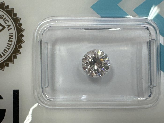 1 pcs Diamant  (Natur)  - 1.03 ct - Rund - D (farveløs) - VS2 - International Gemological Institute (IGI)