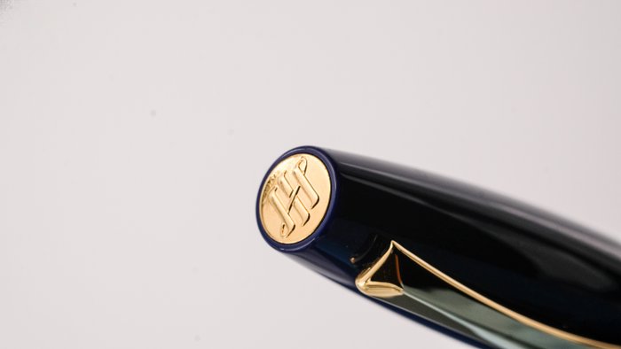 Montegrappa - Manager Navy Blue - Gold Plated Trims (ISMANBYB_3) - Kuglepen