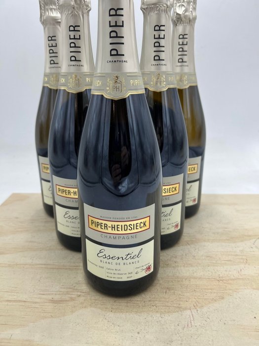 Piper Heidsieck, Extra Brut "Essentiel" - Champagne Blanc de Blancs - 6 Flasker (0,75 L)