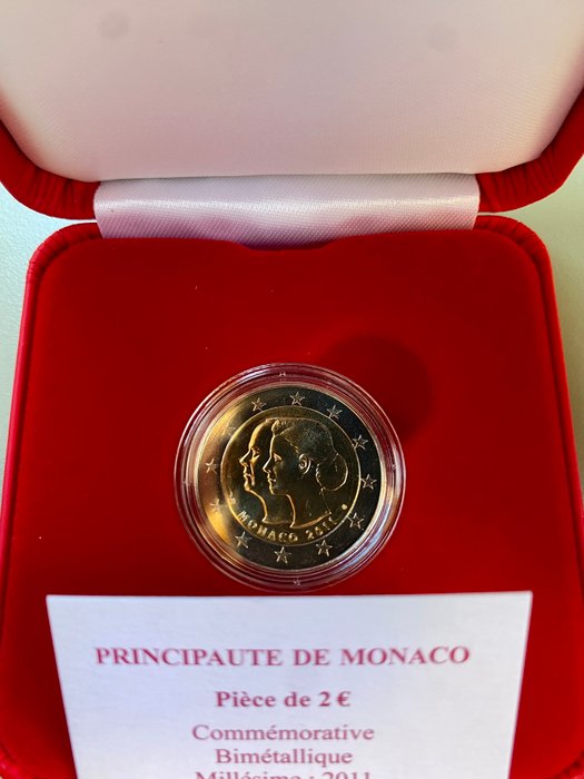 Monaco. 2 Euro 2011 "Mariage Princier"  (Ingen mindstepris)