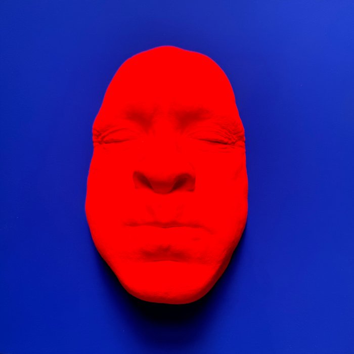 Gregos (1972) - Fluo red breathe on blue background