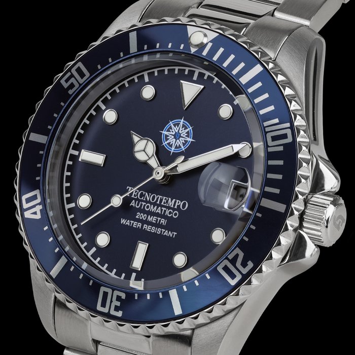 Tecnotempo - Diver's 200M - Special Edition Wind Rose - - - TT.200.RDVB2 (blue dial) - Mænd - 2011-nu