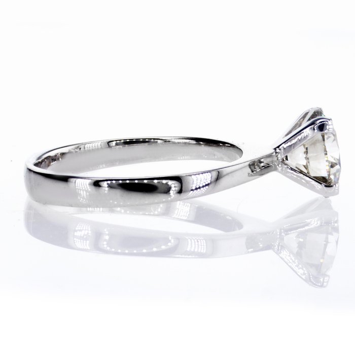 Ingen mindstepris - Forlovelsesring - 14 karat Hvidguld -  1.57ct. tw. Diamant (Natur)