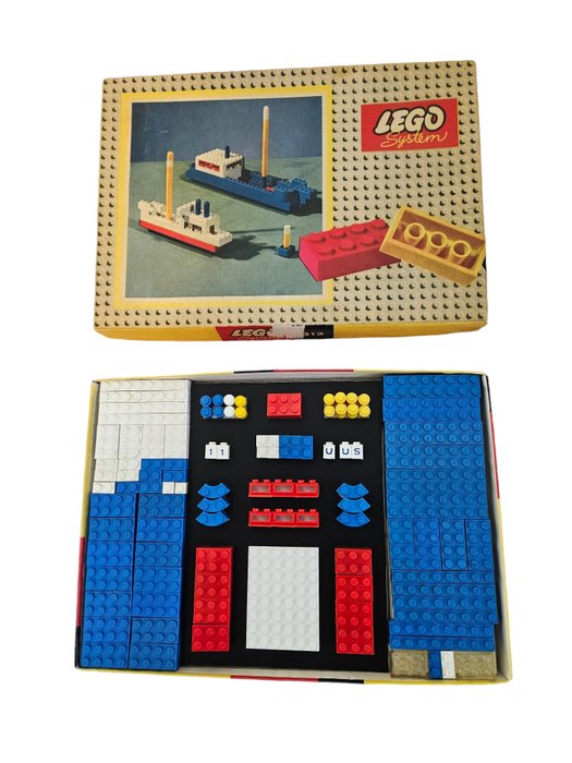 Lego - Vintage - 312 - Extreem zeldzame vintage Lego System Nr 312 Bootset uit 1961 in absolute topstaat! - 1960-1970