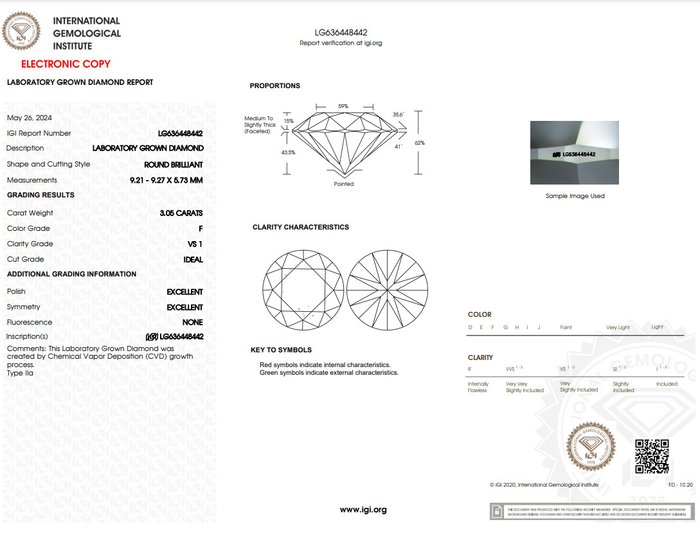 Ingen mindstepris - Halskæde med vedhæng - 14 karat Hvidguld -  329ct tw Diamant (Laboratoriedyrket) - Diamant - F VS1