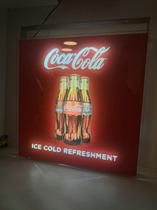 Coca-Cola - dekkers - Reklameplakat - Lucite