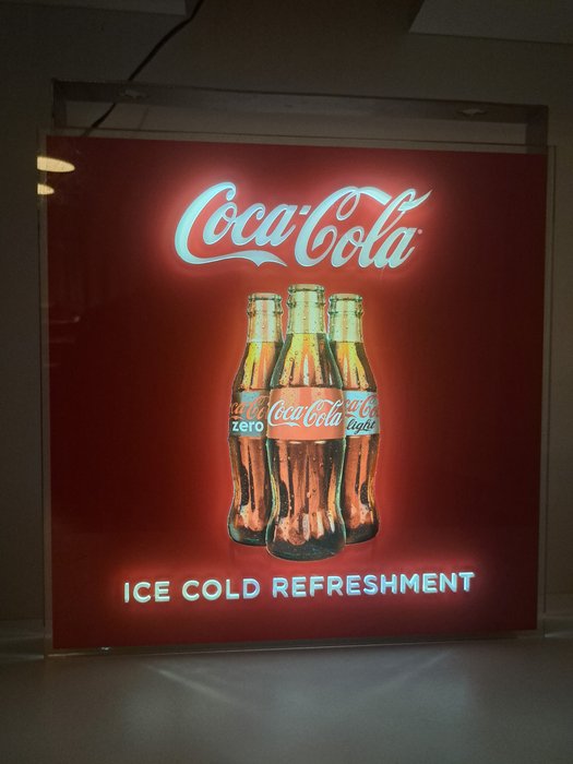 Coca-Cola - dekkers - Reklameplakat - Lucite