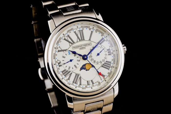 Frédérique Constant - Business Timer Triple Date Moonphase - Ingen mindstepris - FC270x3P4/5/6 - Mænd - 2000-2010