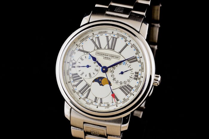 Frédérique Constant - Business Timer Triple Date Moonphase - Ingen mindstepris - FC270x3P4/5/6 - Mænd - 2000-2010