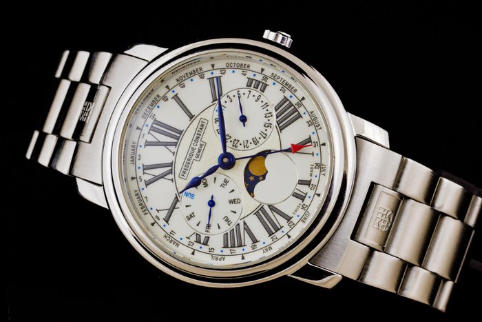 Frédérique Constant - Business Timer Triple Date Moonphase - Ingen mindstepris - FC270x3P4/5/6 - Mænd - 2000-2010