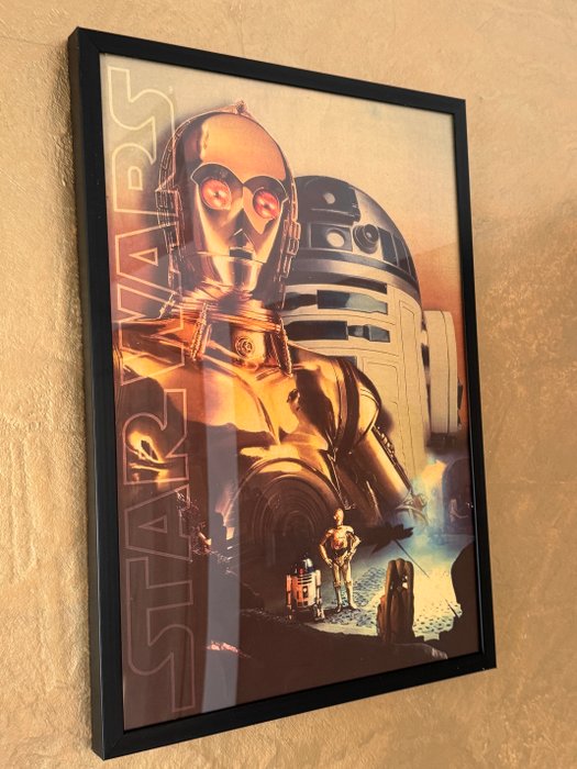 C-3PO and R2-D2 - Star Wars Movie Poster - A New Hope