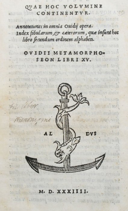 Ovidio - Metamorphoseon - 1533