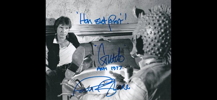 Star Wars Episode IV: A New Hope - Signed by Paul Blake (Greedo)