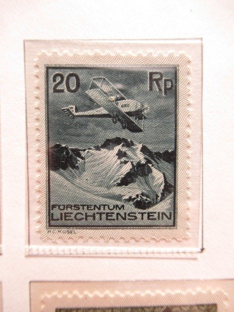 Liechtenstein 1930/1936 - Luftpost, komplet samling - Yvert PA n°1/13