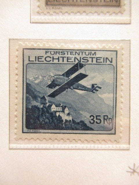 Liechtenstein 1930/1936 - Luftpost, komplet samling - Yvert PA n°1/13