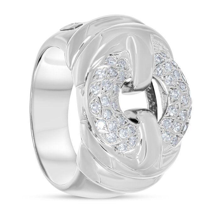 Recarlo - Ring - 18 kraat Hvidguld -  0.60ct. tw. Diamant (Natur)