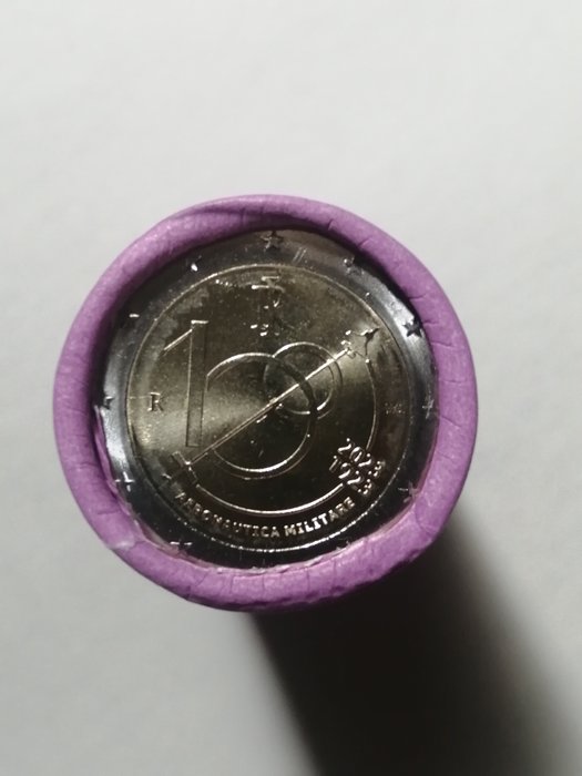 Italien. 2 Euro 2023 "Aeronautica Militare" (25 monete) in rotolino  (Ingen mindstepris)